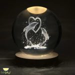 گوی کریستالی دلفین - تصویر 2