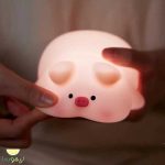 چراغ خواب سیلیکونی خوک - تصویر 5