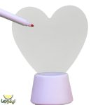 چراغ رومیزی نوشتاری کریتیو طرح قلب - تصویر 5