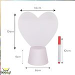 چراغ رومیزی نوشتاری کریتیو طرح قلب - تصویر 9