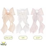 گیره مو پاپیون حریر انبری - تصویر 3