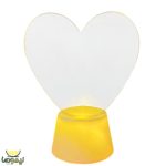 چراغ رومیزی نوشتاری کریتیو طرح قلب - تصویر 6